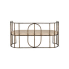 Currey and Company 7000-1292 Euclid Settee in Antique Bronze