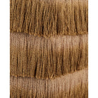 Currey and Company 7000-1302 Jute Fringe Ottoman in Bronze/Beige