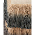 Currey and Company 7000-1312 Jute Fringe Ottoman in Black/Beige