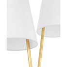 Currey and Company 8000-0183 Pas de Deux Floor Lamp in Contemporary Gold Leaf