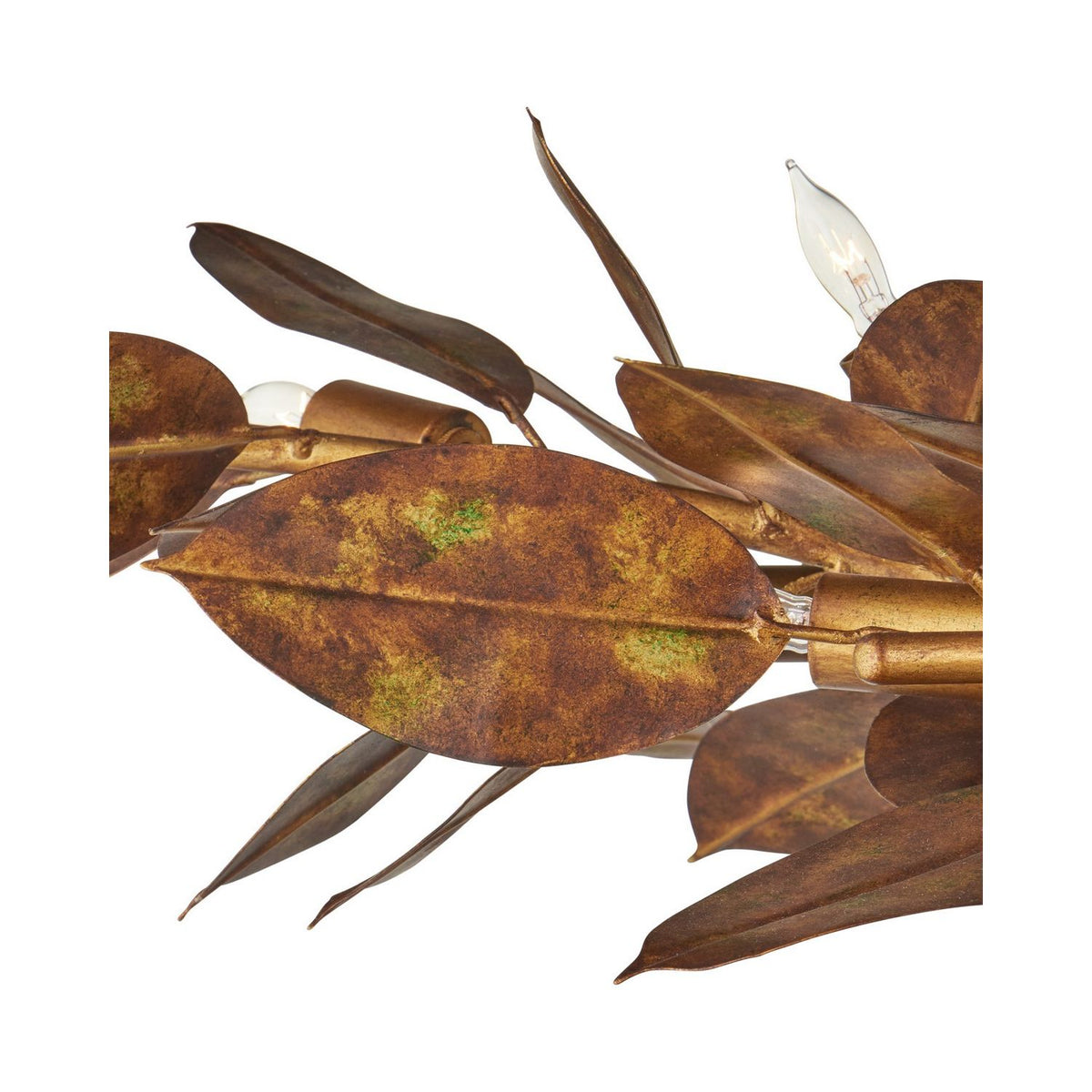 Currey and Company 9000-1432 Weston Oval Chandelier in Magnolia Leaf