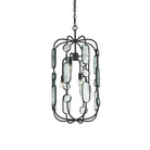 Currey and Company 9000-1444 Ettore Chandelier in Clear/Blacksmith