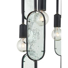 Currey and Company 9000-1444 Ettore Chandelier in Clear/Blacksmith