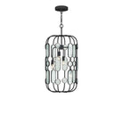Currey and Company 9000-1444 Ettore Chandelier in Clear/Blacksmith