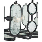 Currey and Company 9000-1445 Ettore Chandelier in Clear/Blacksmith