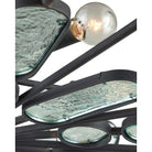 Currey and Company 9000-1445 Ettore Chandelier in Clear/Blacksmith