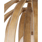 Currey and Company 9000-1447 Dryad Pendant in Natural Ash/Frosted White
