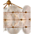 Currey and Company 9000-1459 Whirlwind Chandelier in Pale Pink/Brass