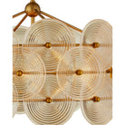 Currey and Company 9000-1460 Whirlwind Chandelier in Pale Yellow/Brass