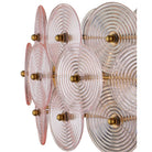 Currey and Company 9000-1461 Whirlwind Chandelier in Pale Pink/Brass