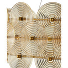 Currey and Company 9000-1462 Whirlwind Chandelier in Pale Yellow/Brass