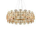 Currey and Company 9000-1462 Whirlwind Chandelier in Pale Yellow/Brass