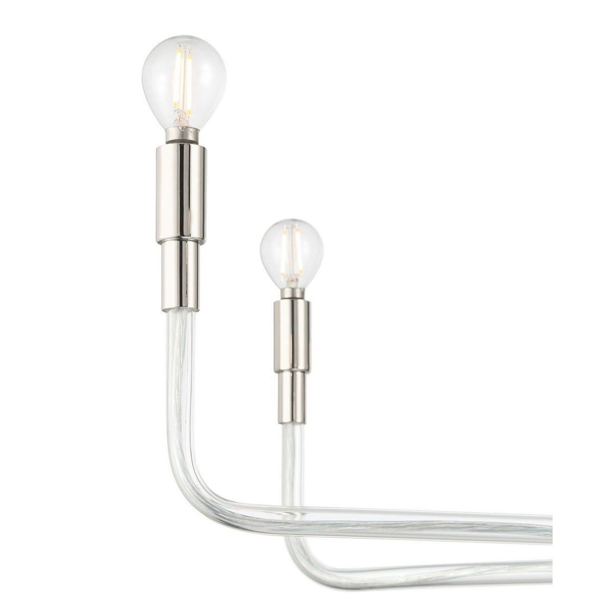 Currey and Company 9000-1474 Nantucket Chandelier in Polished Nickel/Clear
