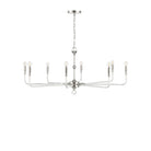 Currey and Company 9000-1474 Nantucket Chandelier in Polished Nickel/Clear