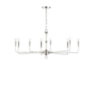 Currey and Company 9000-1474 Nantucket Chandelier in Polished Nickel/Clear