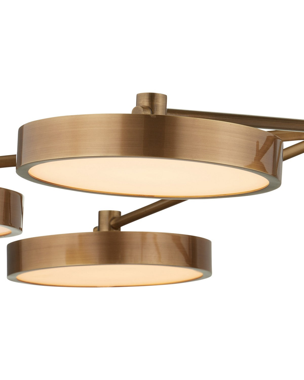 Currey and Company 9000-1476 Merrick Chandelier in Polished Antique Brass/White
