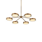 Currey and Company 9000-1476 Merrick Chandelier in Polished Antique Brass/White