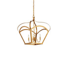 Currey and Company 9000-1487 Coronet Lantern in Antique Gold Leaf