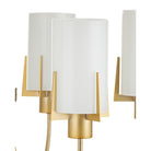 Currey and Company 9000-1491 Macklin Chandelier in Brass/White