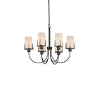 Currey and Company 9000-1492 Macklin Chandelier in Oil Rubbed Bronze/White