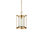 Currey and Company 9000-1493 Pippin Pendant in Antique Brass/Clear