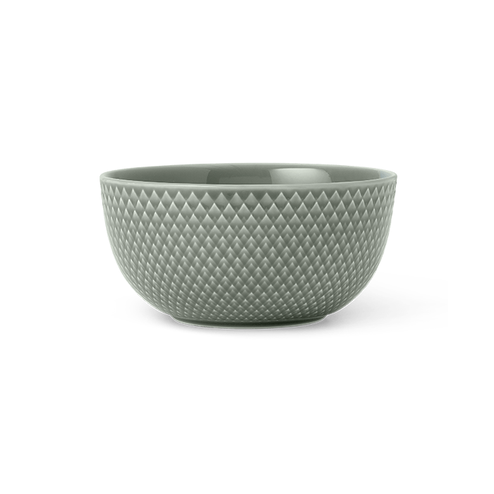 Lyngby Porcelæn 201825 Rhombe Earth Bowl in Moss