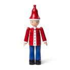 Kay Bojesen 39435 Christmas Ole Wooden Figurine in Red/Blue/White