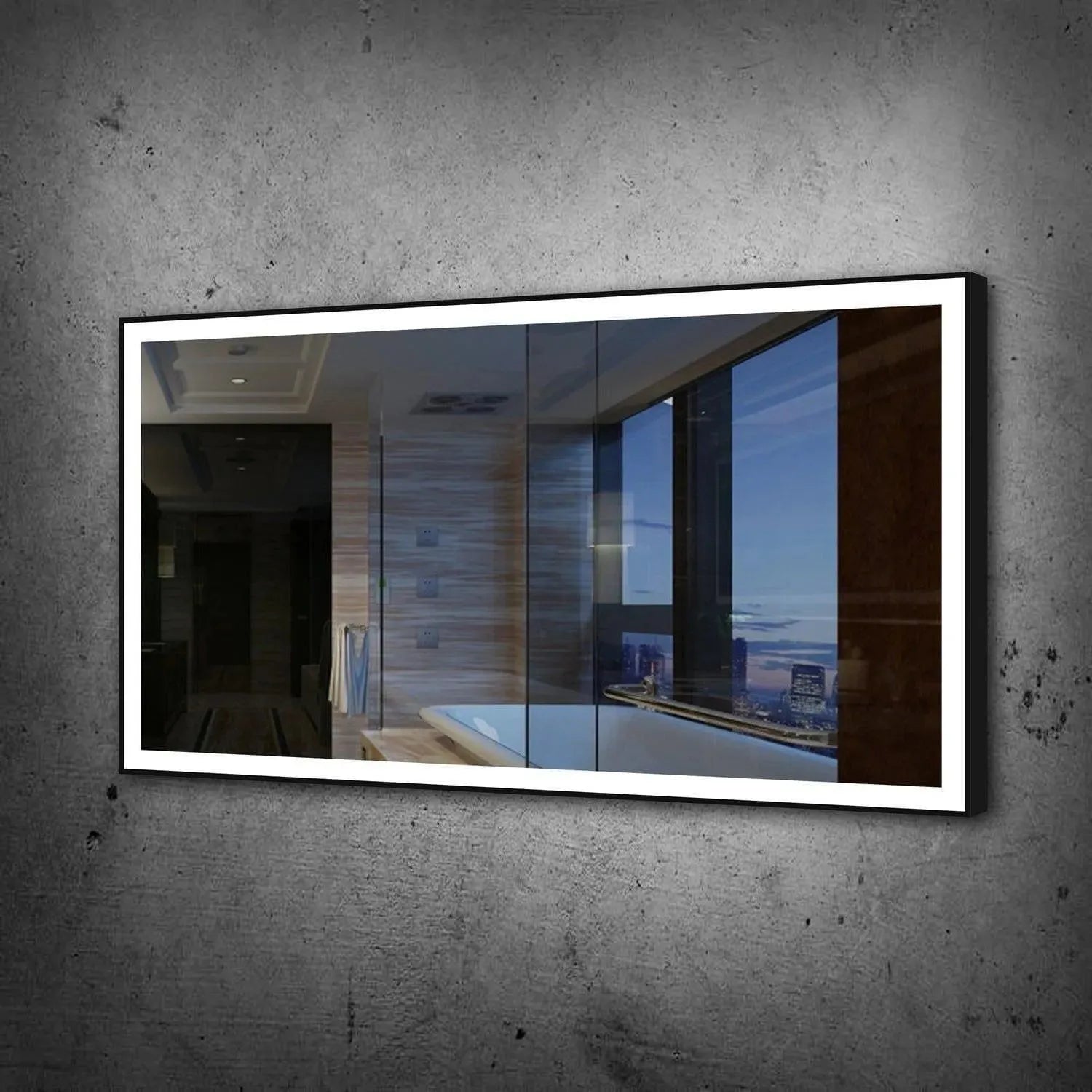 Paris Mirror - Chic LED Mirror - CHICX60323000-BLK | The Rug District