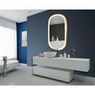 Paris Mirror - Chic Oval LED Mirror - CHICO32606000-BRZ | The Rug District