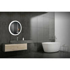 Paris Mirror - Chic Round LED Mirror - CHICR24246000-WHT | The Rug District