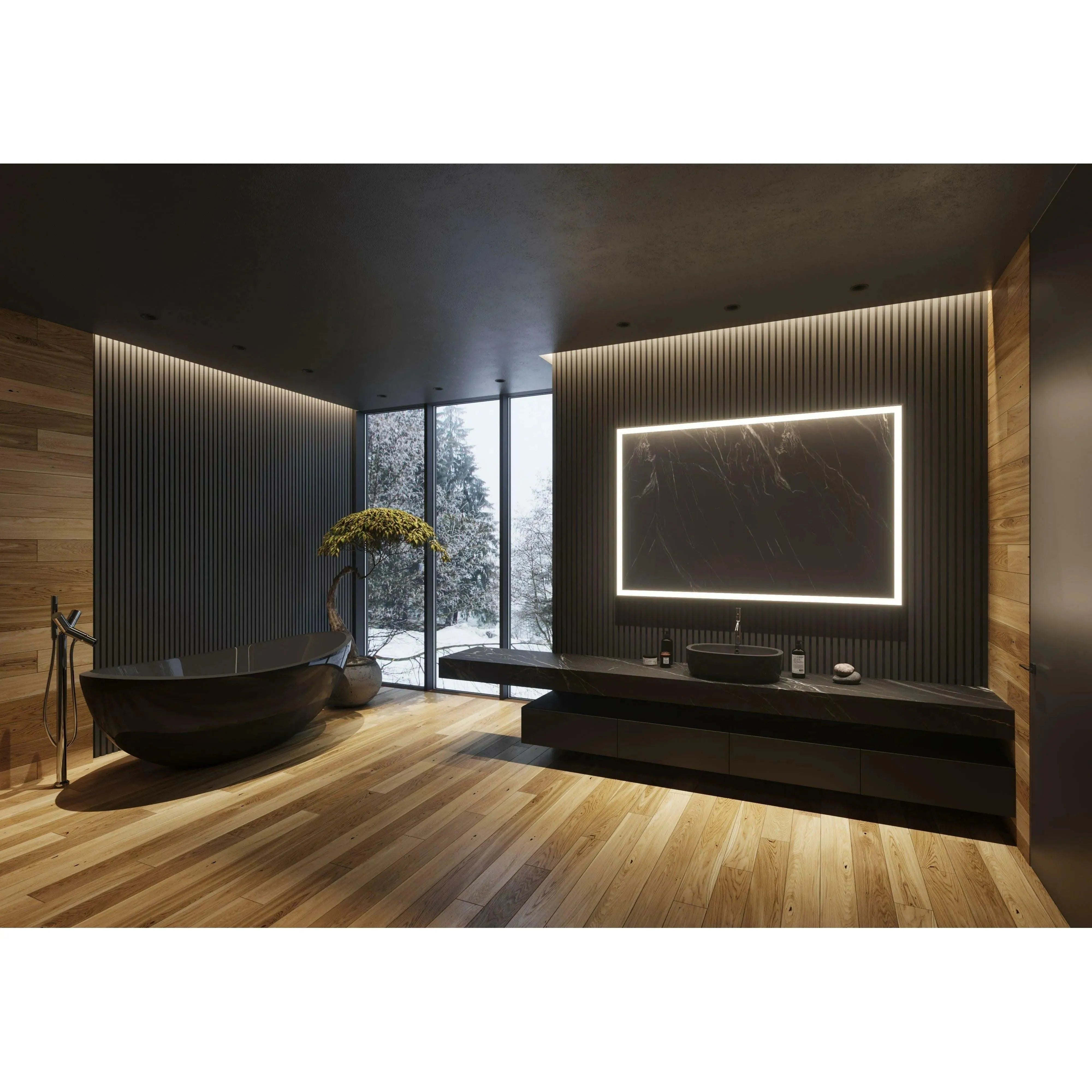 Paris Mirror - Galaxy LED Mirror - GALAX60453000 | The Rug District