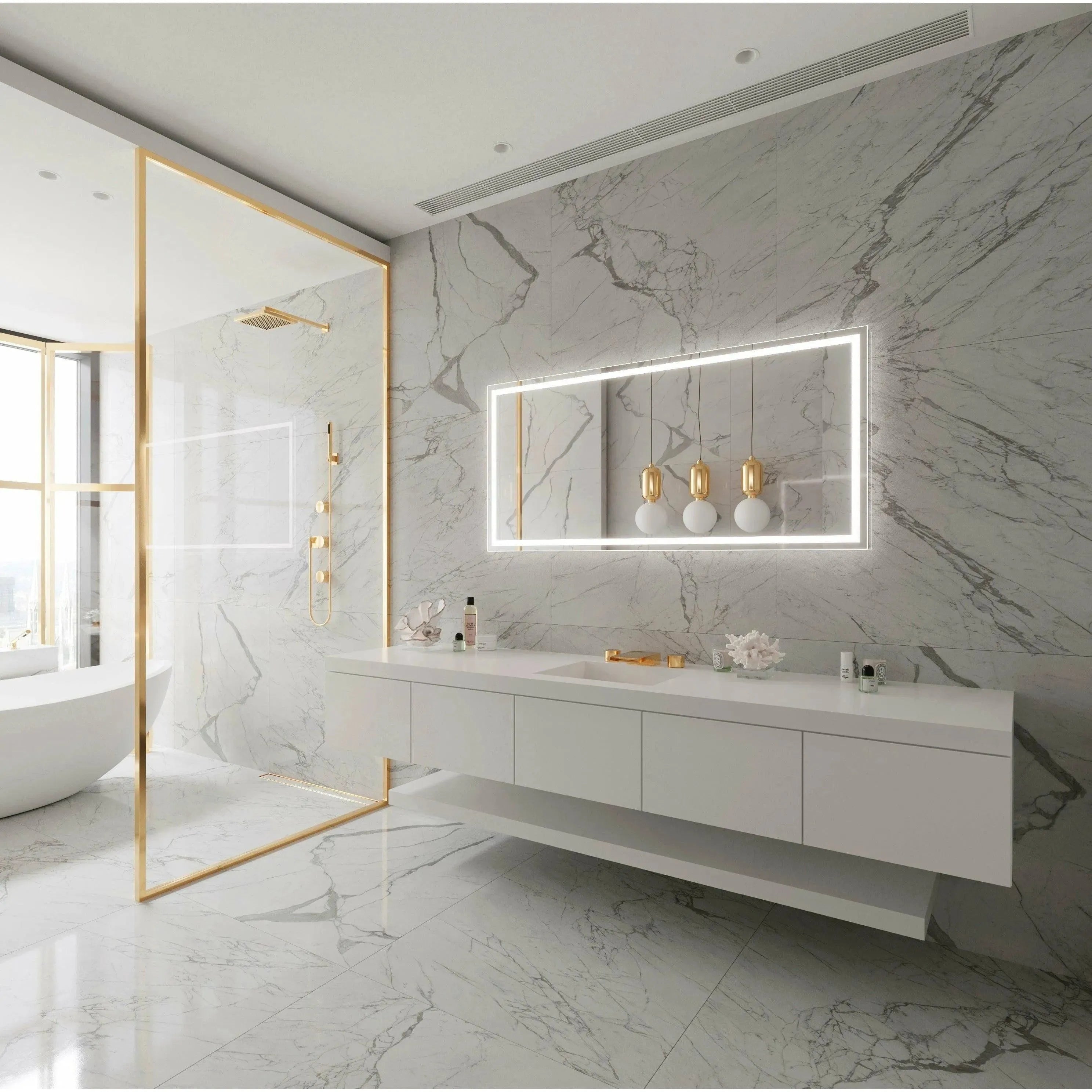 Paris Mirror - Harmony LED Mirror - HARMX20263000 | The Rug District