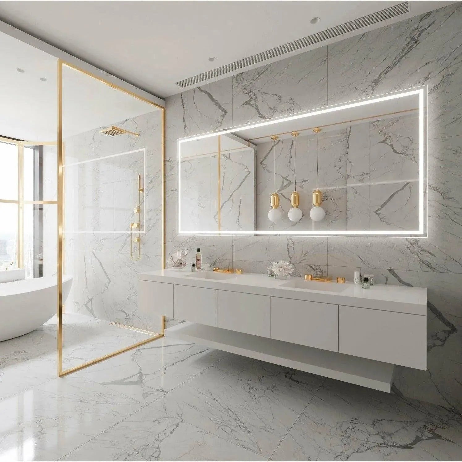 Paris Mirror - Harmony LED Mirror - HARMX20263000 | The Rug District