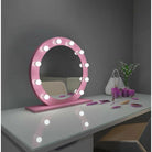 Paris Mirror - Hollywood Diana LED Mirror - HDIAN28283000-PNK | The Rug District