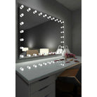 Paris Mirror - Hollywood Princess LED Mirror - HPRIN32243000-WHT | The Rug District