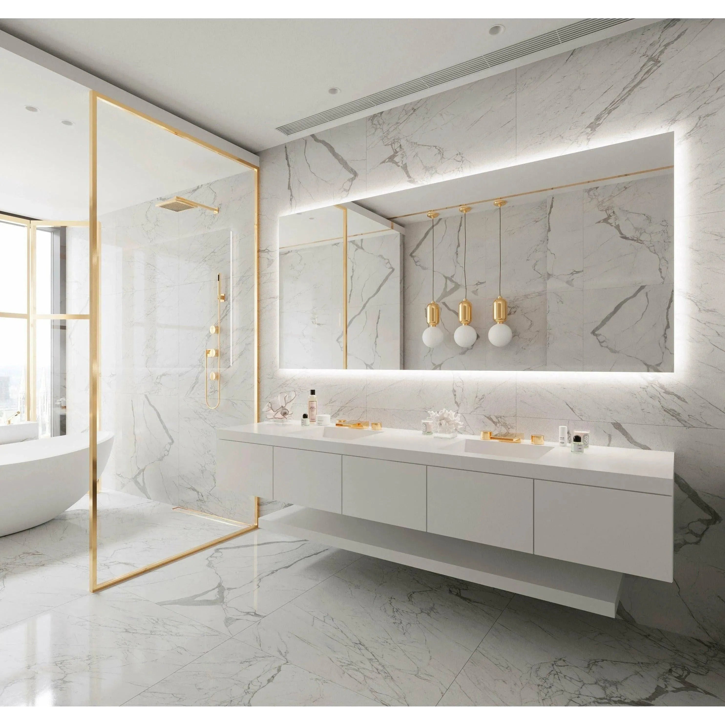 Paris Mirror - Original Backlit LED Mirror - ORIGX100453000 | The Rug District