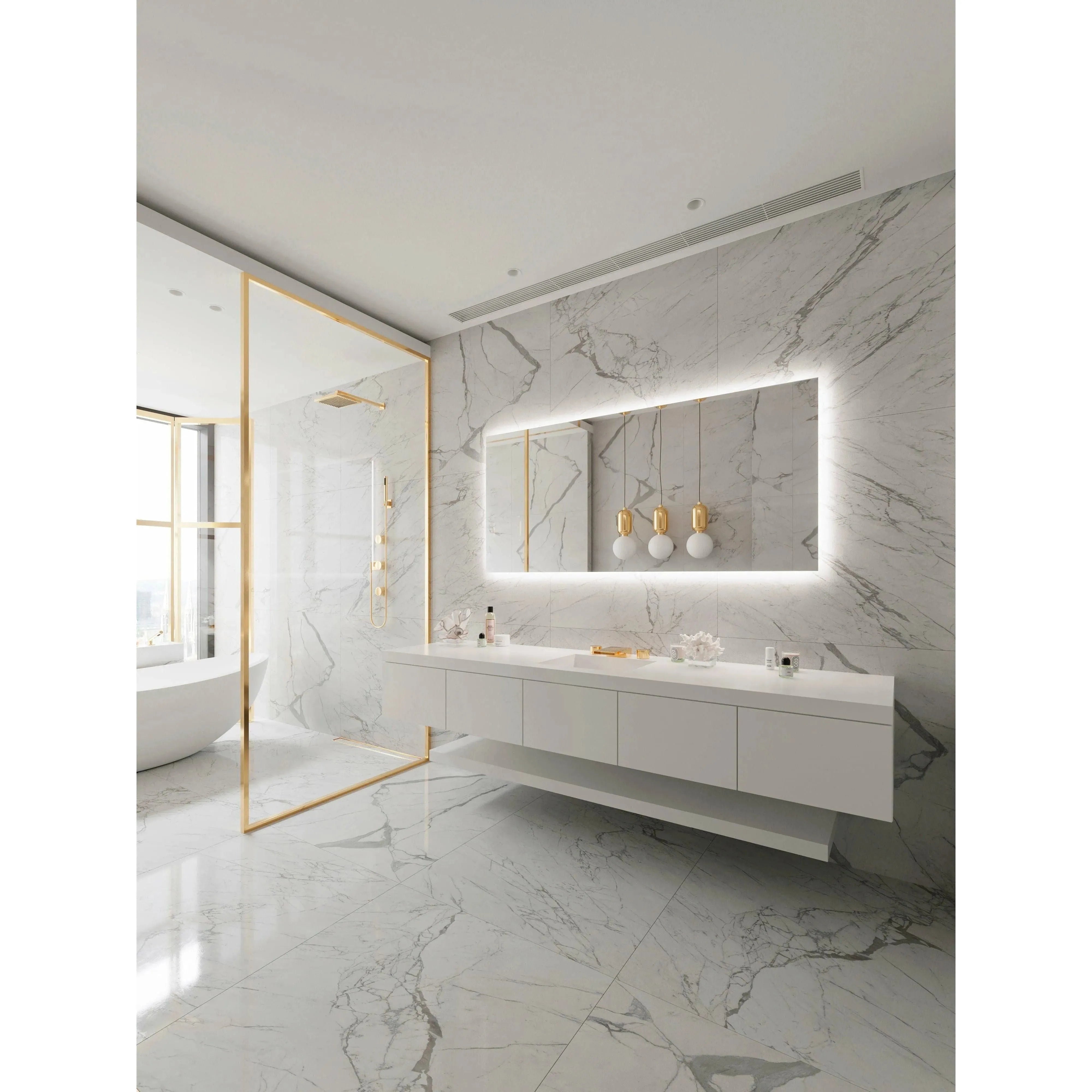 Paris Mirror - Original Backlit LED Mirror - ORIGX60363000 | The Rug District