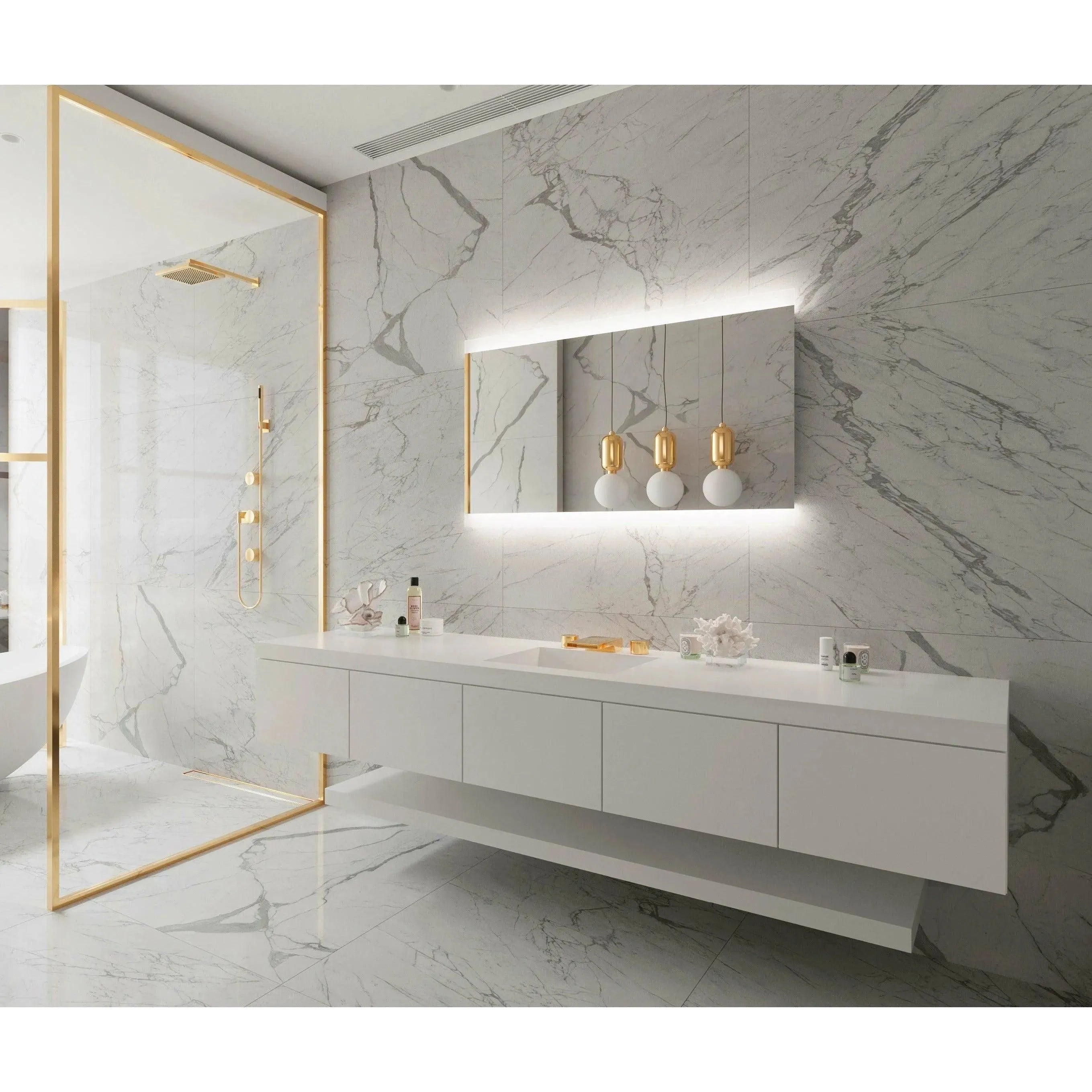 Paris Mirror - Paris Backlit LED Mirror - PARIX48283000 | The Rug District