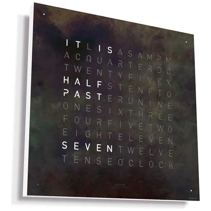 Qlocktwo - QLOCKTWO CLASSIC Raw Iron Creator's Edition Wall Clock - QT-CLASSIC-CE-EN-RI | The Rug District