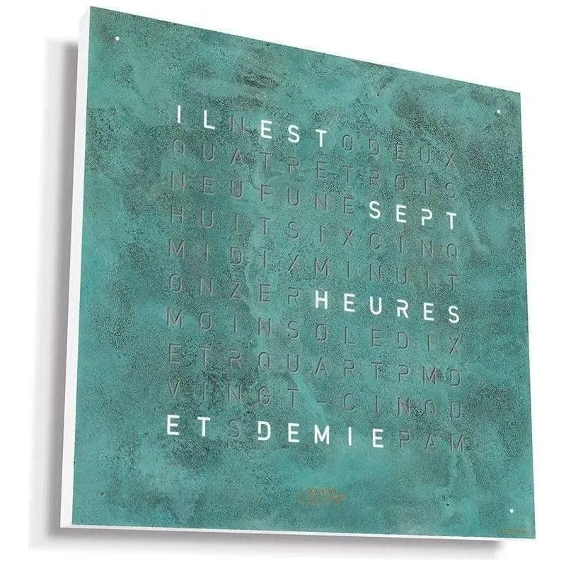 Qlocktwo - QLOCKTWO CLASSIC Vintage Copper Creator's Edition Wall Clock - QT-CLASSIC-CE-FR-VC | The Rug District