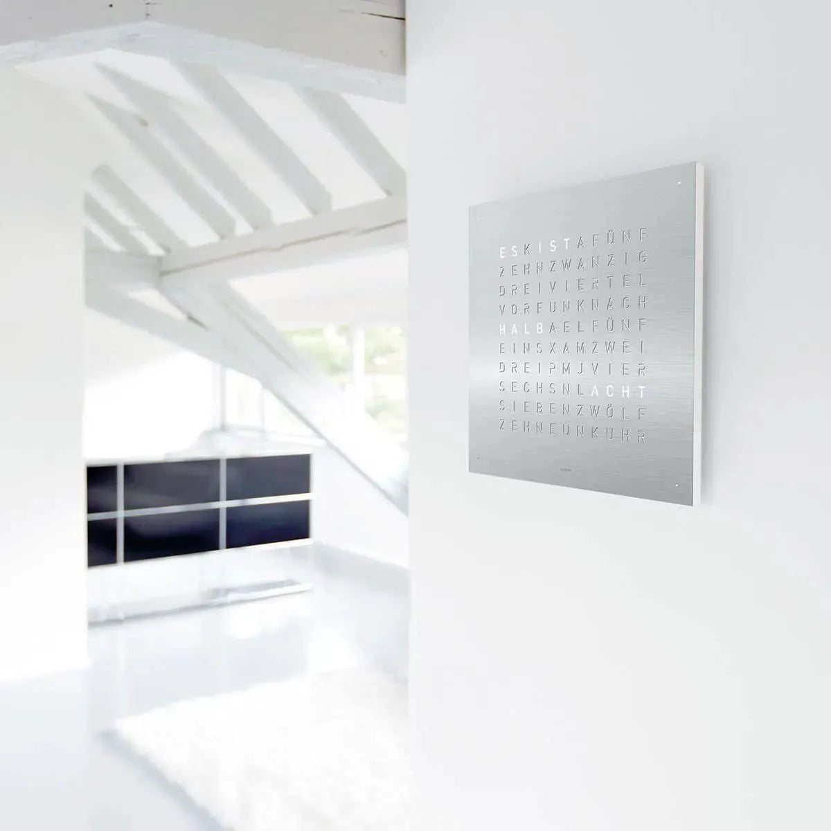 Qlocktwo - QLOCKTWO CLASSIC Wall Clock - QT-CLASSIC-FR-SS | The Rug District