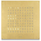 Qlocktwo - QLOCKTWO LARGE Gold Creator's Edition Wall Clock - QT-LARGE-CE-EN-GD | The Rug District