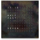 Qlocktwo - QLOCKTWO LARGE Raw Iron Creator's Edition Wall Clock - QT-LARGE-CE-EN-RI | The Rug District