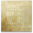 Qlocktwo - QLOCKTWO LARGE Silver & Gold Creator's Edition Wall Clock - QT-LARGE-CE-EN-SG | The Rug District