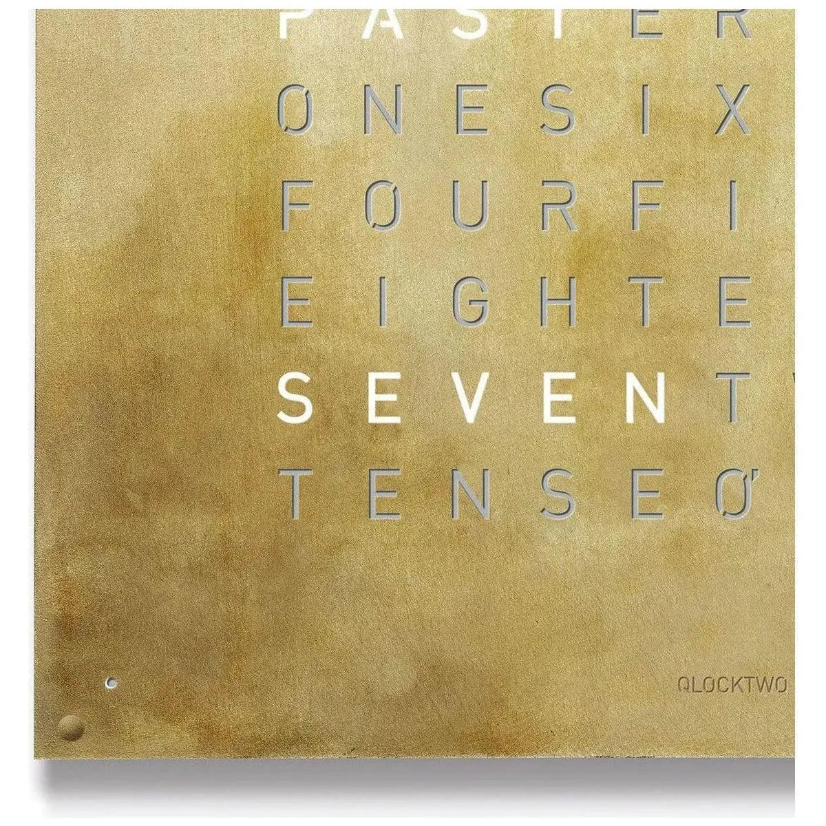 Qlocktwo - QLOCKTWO LARGE Silver & Gold Creator's Edition Wall Clock - QT-LARGE-CE-FR-SG | The Rug District