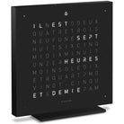 Qlocktwo - QLOCKTWO TOUCH Metal Alarm Clock - QT-TOUCH-METAL-FR-DB | The Rug District