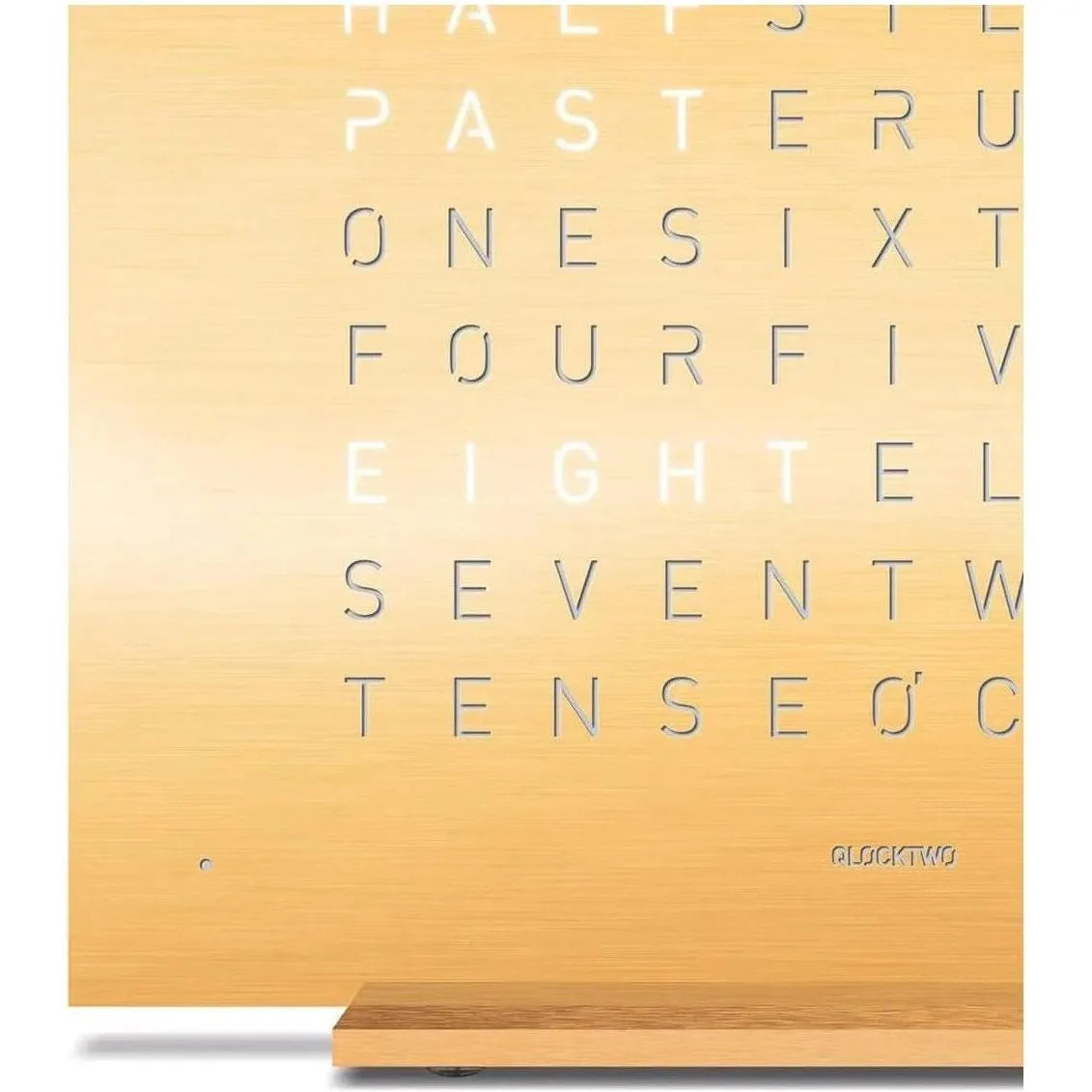 Qlocktwo - QLOCKTWO TOUCH Metal Alarm Clock - QT-TOUCH-METAL-FR-GL | The Rug District