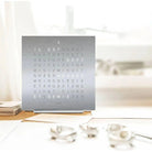 Qlocktwo - QLOCKTWO TOUCH Metal Alarm Clock - QT-TOUCH-METAL-FR-GL | The Rug District