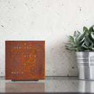 Qlocktwo - QLOCKTWO TOUCH Rust Creator's Edition Wall Clock - QT-TOUCH-CE-FR-RU | The Rug District