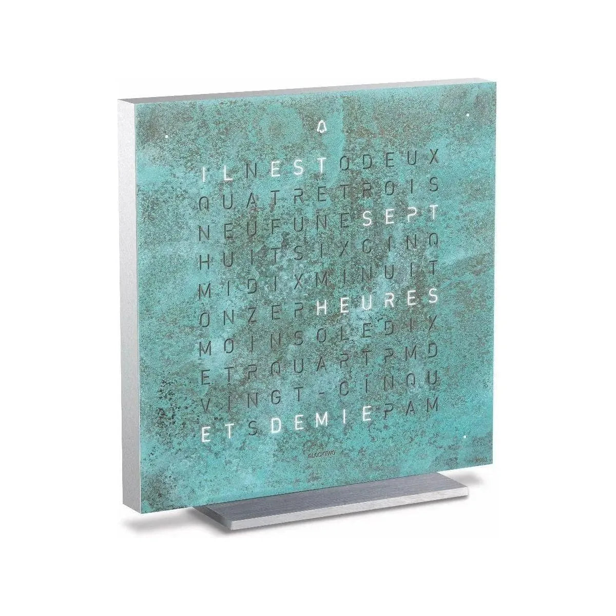 Qlocktwo - QLOCKTWO TOUCH Vintage Copper Creator's Edition Wall Clock - QT-TOUCH-CE-FR-VC | The Rug District